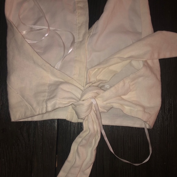 Collared Button Front Halter Top - Picture 3 of 4